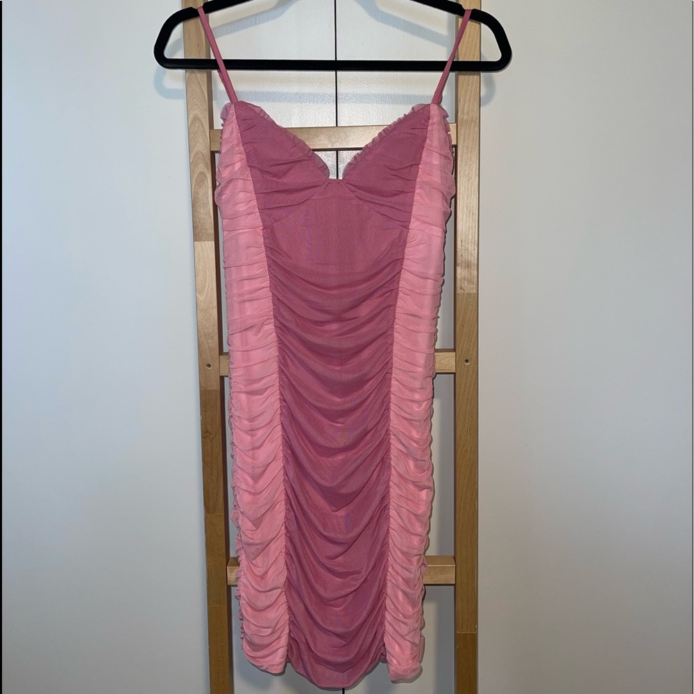 Pink Two Toned Cocktail Dress
